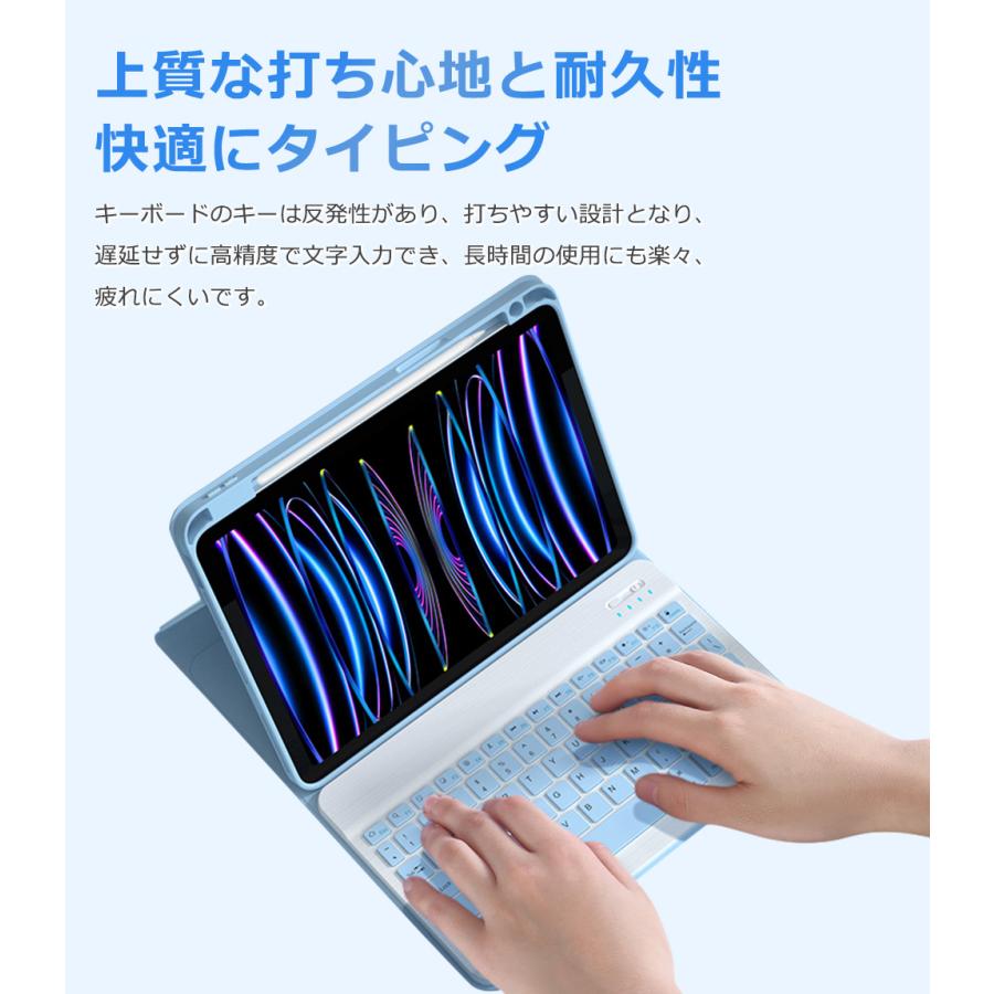 EWIN iPad 第11世代 A16 iPad 第10世 代 10.9インチ キーボード ケー