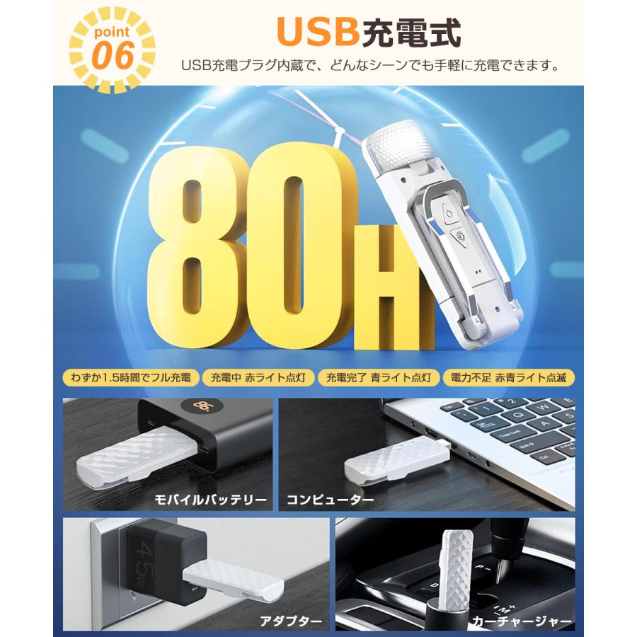 LED ブックライト クリップ型 読書ライト 充電式 読書灯 寝ながら クリップライト ベッド 目に優しい ミニ ライト 明るさ 5段階調光 3種の色温度 明るさ調整 |  | 14