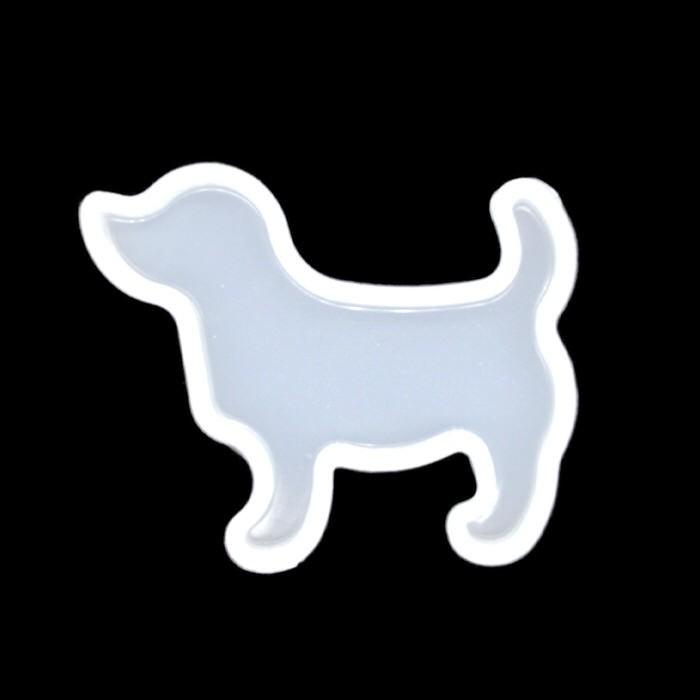 シリコンモールド ダックス 犬 ドッグ 8 手作り 樹脂 3D ペンダント