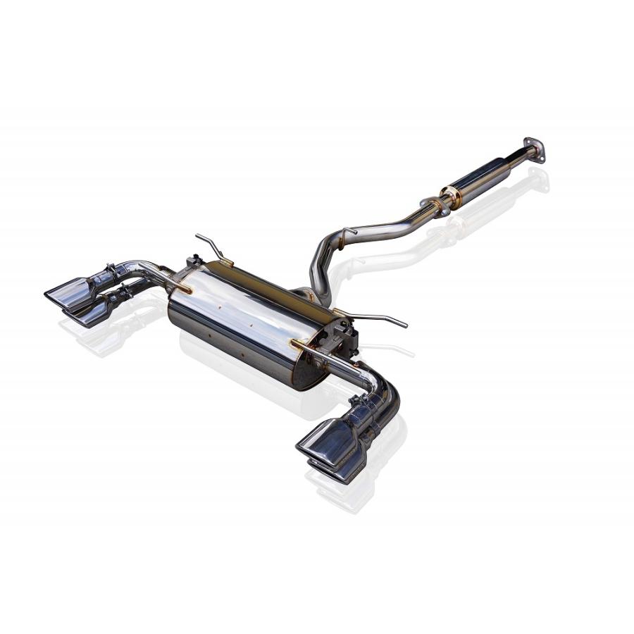 EXART iVSC マフラー スバルBRZ 6MT専用 グラファイトメタリックテール