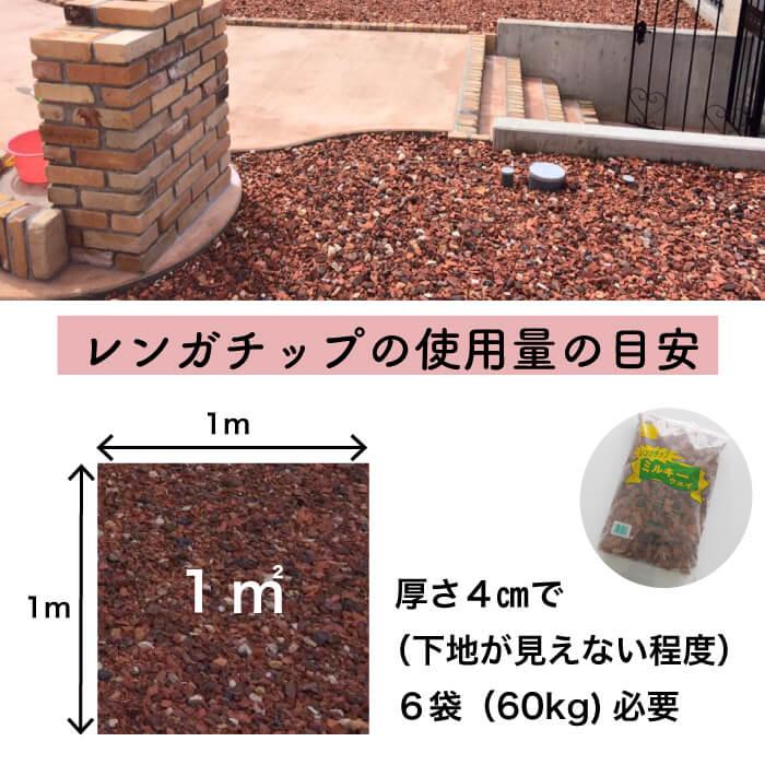 爆買 【送料無料】レンガチップ ミルキーウェイ 20kg（10kg×2袋 