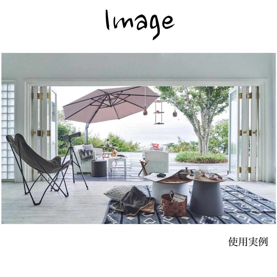 無印良品　サイドテーブル　ラバーウッド材　天然木　ダークブラウン木製小型テーブル 東谷 【天然木サイドテーブル ラウンドテーブルS(ハイタイプ) 全