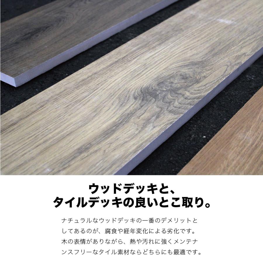 ウッド調舗石タイル ベルダ 全4色 900x200mm ケース販売(4枚入)】床