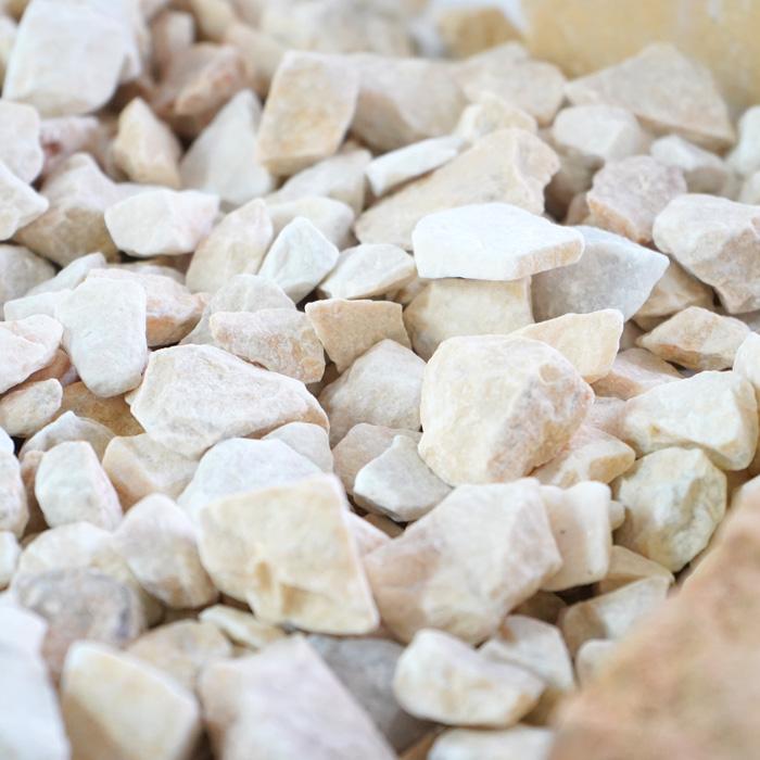化粧砂利 防犯砂利 15-25mm ラフ 全8色 200kg（20kg×10袋）天然石 砕石 