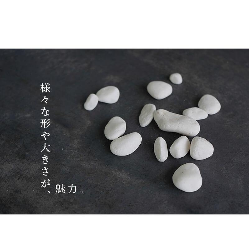 白砂利 玉砂利 タンブル 15-25mm 20kg ホワイト 天然石 砕石 庭 敷く