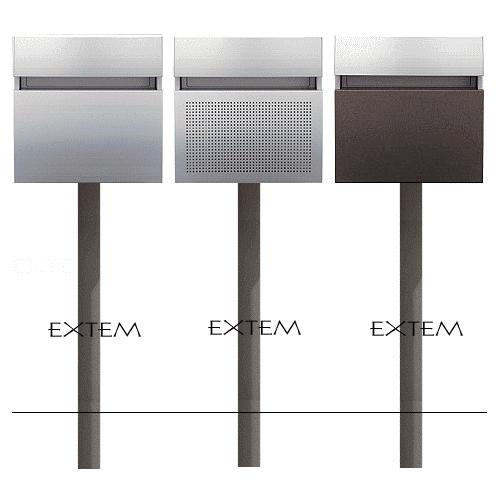 パナソニック Panasonic 郵便受け 住宅設備 ショップ Ctc2 Ctp9150b エクテム 郵便ポスト 郵便ポスト 円柱型ポール付セット フェイサスffラウンドタイプ