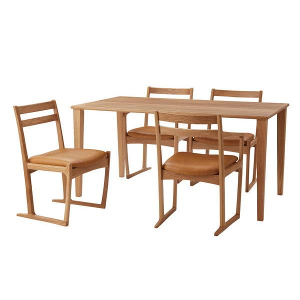 東谷 チェア ナチュラル 完成品 JPC-125OAK 東谷 AZUMAYA チェア ダイニングチェア 椅子 アームレスチェア ソリ脚 天然木 国産 日本製 曲線美 木製 ナチュラル_4