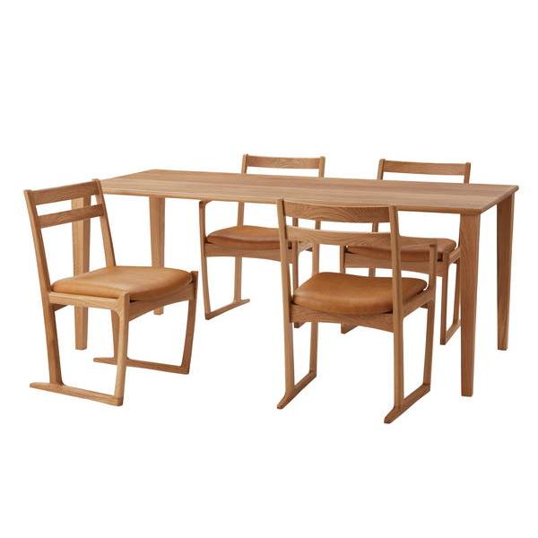 東谷 チェア ナチュラル 完成品 JPC-125OAK 東谷 AZUMAYA チェア ダイニングチェア 椅子 アームレスチェア ソリ脚 天然木 国産 日本製 曲線美 木製 ナチュラル_5