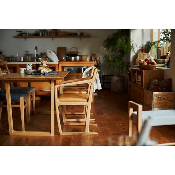 東谷 チェア ナチュラル 完成品 JPC-125OAK 東谷 AZUMAYA チェア ダイニングチェア 椅子 アームレスチェア ソリ脚 天然木 国産 日本製 曲線美 木製 ナチュラル_7