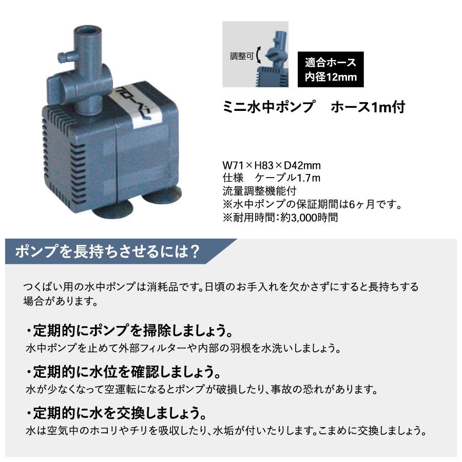 人工庭石 グローベン 日本庭園用アイテム 小型つくばいセット（循環式