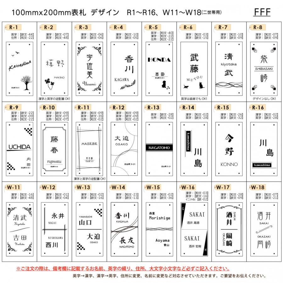 あんしん1年保証付き】 表札 アクリル 四国化成表札サイズ あんしん1年保証付き】 表札 アクリル 四国化成表札サイズ