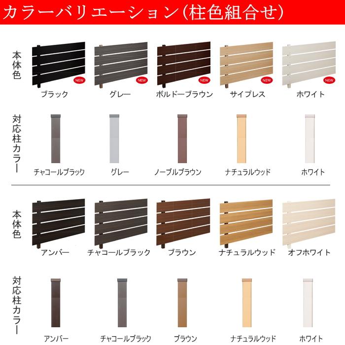 【無料★特典対象】 フェンス 目隠し オリジナルDIYフェンス Gスタイルフェンス ハーフタイプ 本体・柱・部品 組立て部材セット 約4M(2スパン分) H1_2