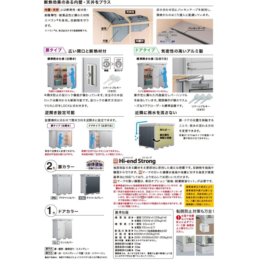 【無料★特典対象】 イナバ物置 フォルタプラス FP-5218HD ドアタイプ ハイルーフ 一般型 間口5260×奥行1790×高さ2385mm 稲葉製作所 物置 収納 収納庫 屋外_2