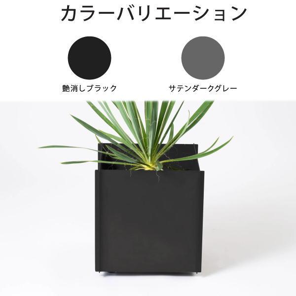 カツデン プラントボックス 鉄鉢 サイズ300 一体型 キャスター付き
