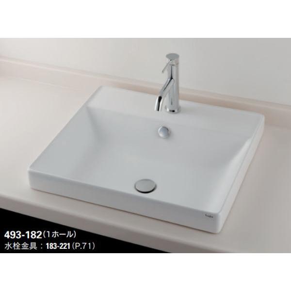 無料☆特典対象】 カクダイ KAKUDAI 角型洗面器 無彩色 Luju 493-182 1