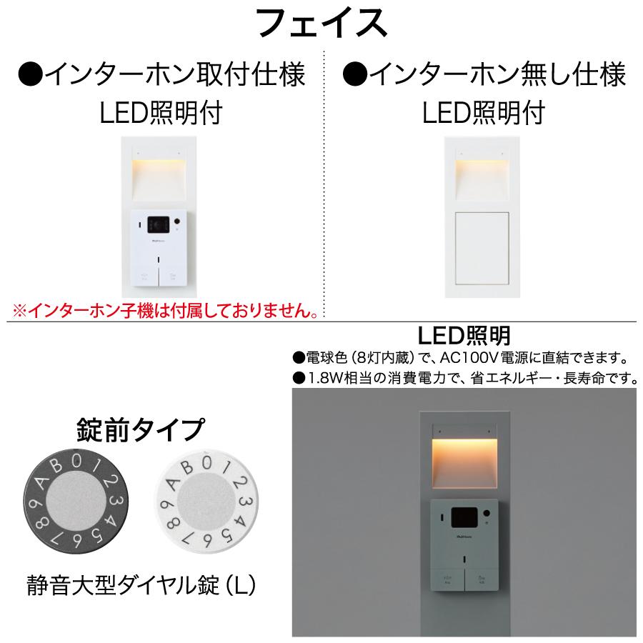 無料☆特典対象】 NASTA ナスタ 門柱ユニット KS-GP21A-E LED照明付