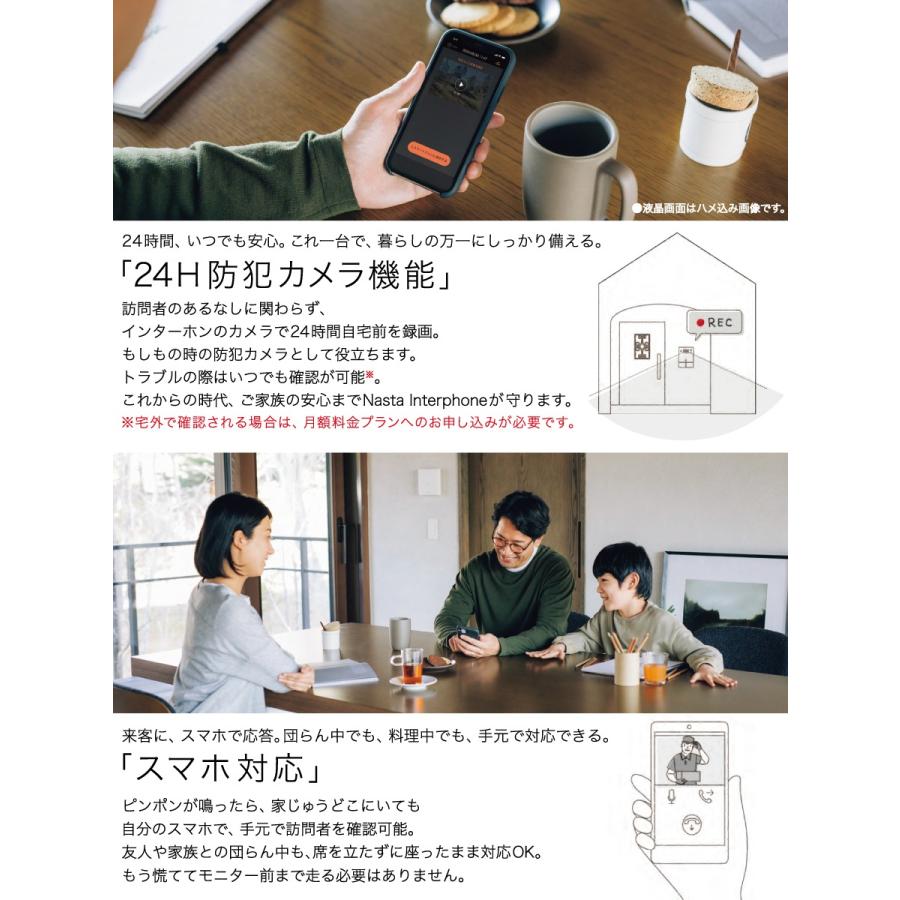 無料☆特典対象】 ナスタ NASTA Wi-Fi環境がある方向け インターホン 