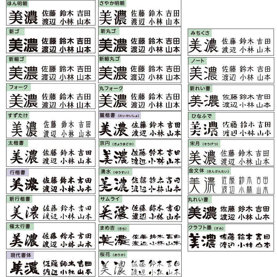ステンレス切文字表札 美濃クラフト プリモ XP-9 半ツヤ黒色塗装 漢字2