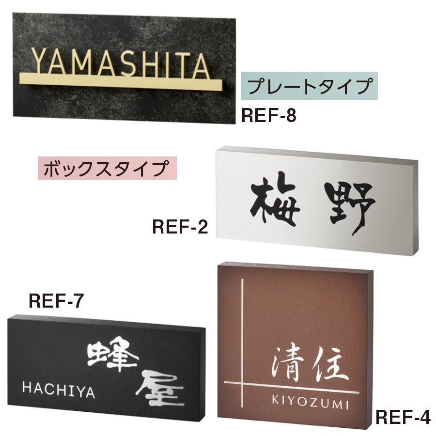 ステンレス表札 美濃クラフト かぶせる表札 REF-4-□ : DIY