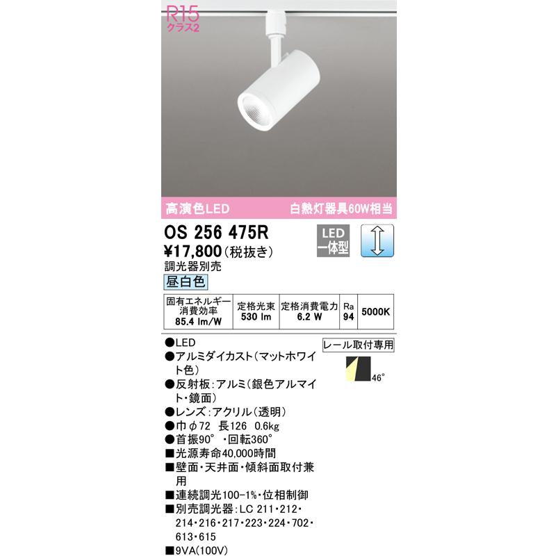 3個セット ODELIC スポットライト 調光可能 OS256475R 照明 おしゃれ オーデリック ODELIC 調光スポットライト OS256475R 昼
