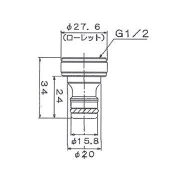 蛇口 補助蛇口   オンリーワンクラブ   ホースアダプター   真鍮   GM3-F-501   蛇口 ガーデニング 庭まわり 屋外 水道 水廻り｜ex-gstyle｜02