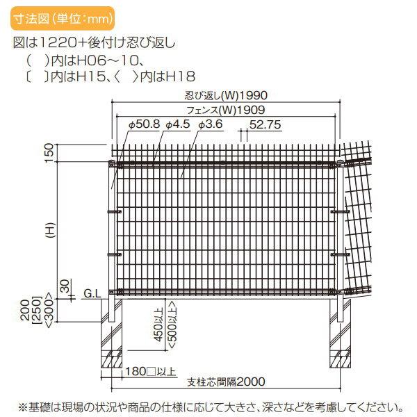 スチールメッシュフェンス   四国化成 シコク  LMF10型   フェンス本体   H800   LMF10-0820   ガーデン DIY 塀 壁 囲い 境界 屋外｜ex-gstyle｜02