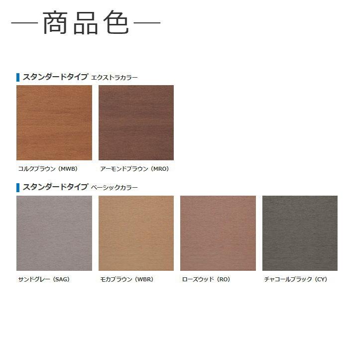 【無料★特典対象】 三協アルミ 三協立山 ウッドデッキ 幅3606×奥行き1065 ロング束柱 ヴィラウッド 人工木幕板仕様 2.0間×3尺 スタンダードタイ_1
