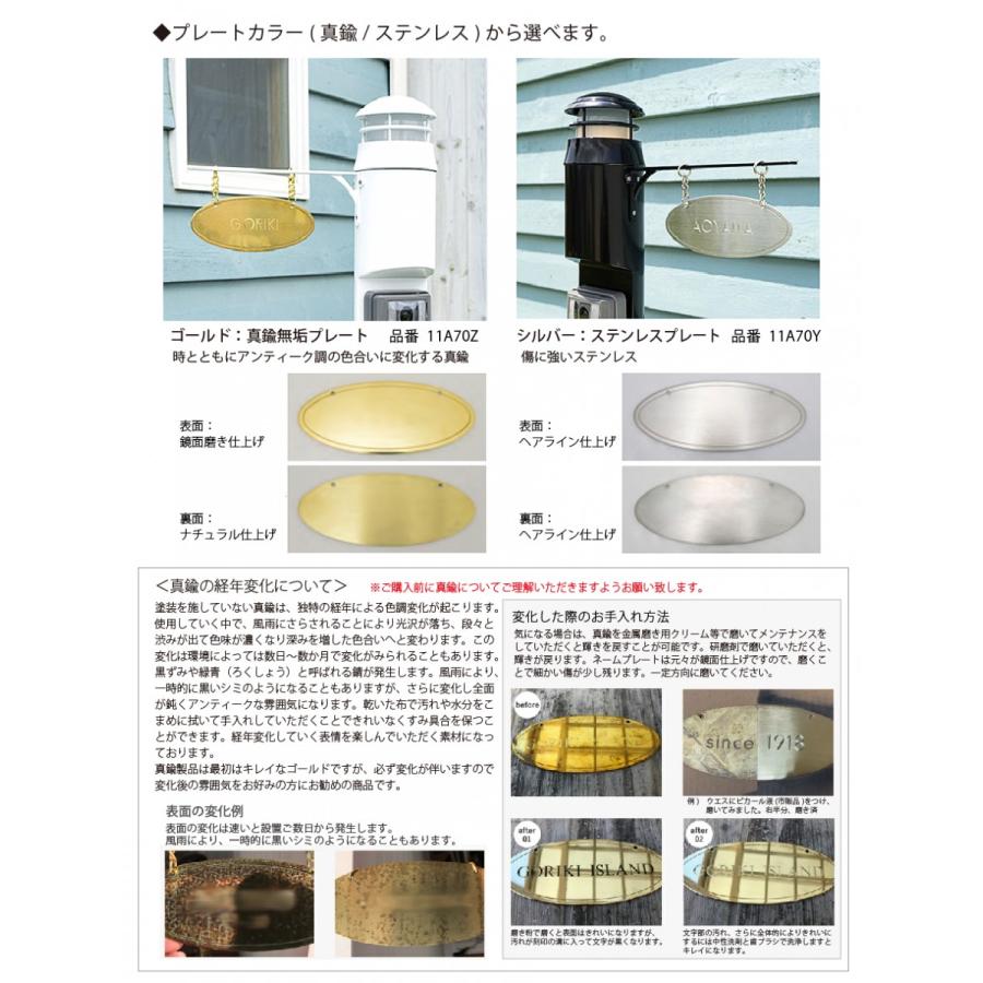 【無料★特典対象】 機能門柱   セキスイデザインワークス メリシリーズ   メリピラリ & ピート 表札付き   ネイビーブルー   ポール本体・照明・表札の画像