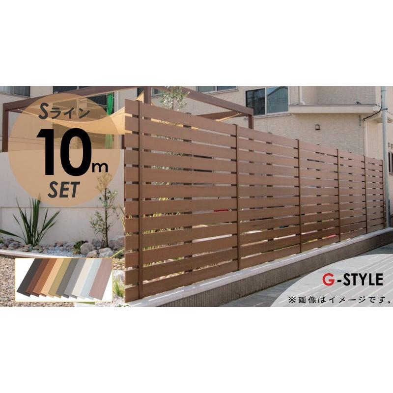 最新の激安 目隠しフェンス オリジナルdiyフェンス Bウッドスタイル Sライン 約10m 5スパン分 H10mm L9975mm用 組立て部材セット ウッドスタイルフェンスセット 柔らかい Atempletonphoto Com