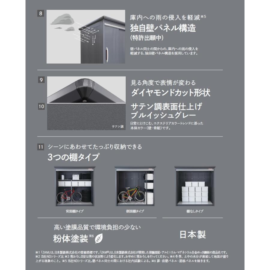 【無料★特典対象】 物置 収納 BELOS ヴェロス B-2114Y 一般型 標準屋根 側面棚タイプ 受注生産品 幅2130mm×奥行1400mm×高さ2163mm べロス タクボ物置 田窪_6