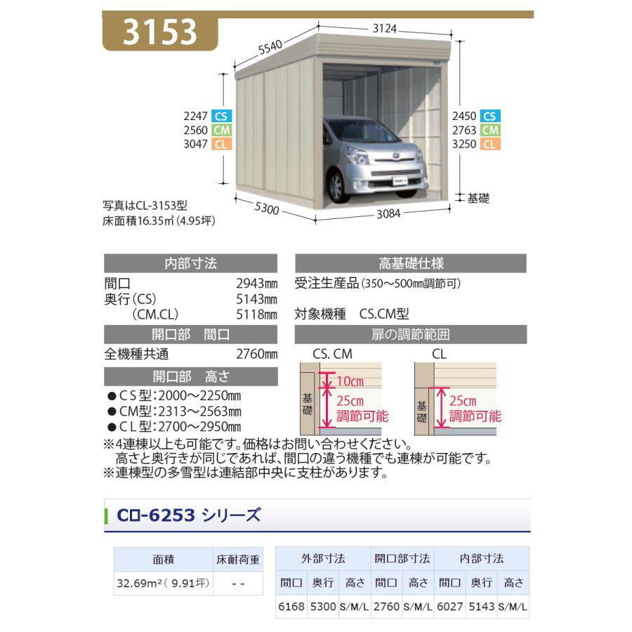 【無料★特典対象】 物置 収納 タクボ 物置 TAKUBO 田窪工業所 カールフォーマ CM 2連棟 一般型 標準屋根 間口6168奥行き5300高さ2763 CM-6253 シャッタータイ_2