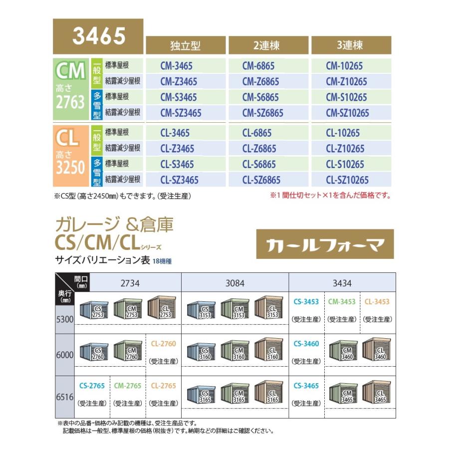 【無料★特典対象】 物置 収納 タクボ 物置 TAKUBO 田窪工業所 カールフォーマ CM 2連棟 多雪型 結露減少屋根 間口6868奥行き6516高さ2763 CM-SZ6865 シャッタ_3