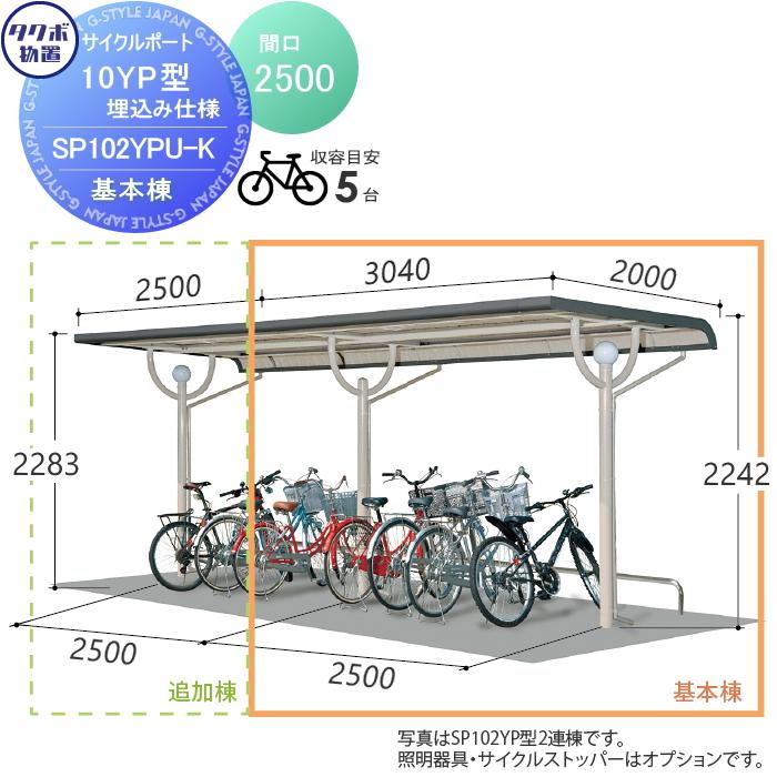 サイクルポート タクボ 物置 TAKUBO 田窪工業所 SP10YP型 サイクルポート タクボ 物置 TAKUBO 田窪工業所 SP10YP型