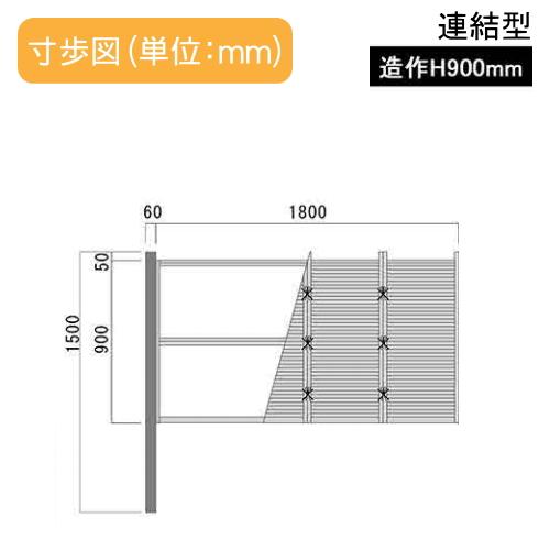 【無料★特典対象】 人工竹垣フェンス 目隠し 組立式 タケヒロ産業 みす垣 E型(煤竹)連結型 H900 SSEA-5009L 樹脂製 外壁 庭 和風空間 境界 屋外_3