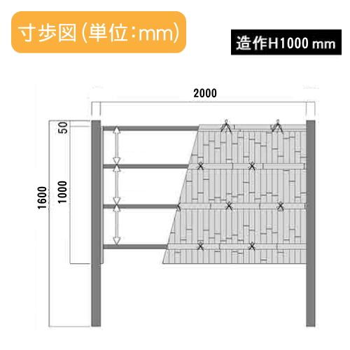 人工竹垣フェンス 目隠し 組立式 タケヒロ産業 建仁寺垣 A型 人工竹垣フェンス 目隠し 組立式 タケヒロ産業 建仁寺垣 A型