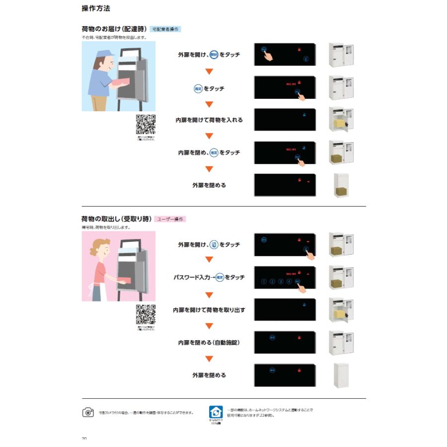 【無料プレゼント対象商品】   LIXIL スマート宅配ポストTA   ファンクション仕様 前出し 右開き カメラ無し   照明付きセンサー有り   フレーム 木調色   一｜ex-gstyle｜10