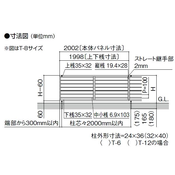 【無料★特典対象】 フェンス 目隠し LIXIL  フェンスAB YL2型 フェンス本体 木調色 H1200   横ルーバー2 (リクシル) TOEX 境界 屋外 アルミ 形材フェンスガーの画像