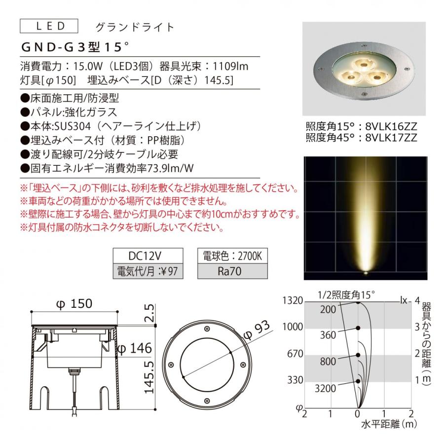 無料☆特典対象】 LIXIL リクシル 12V照明 美彩 グランドライト GND-G3