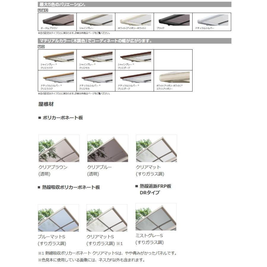 【無料★特典対象】 サイクルポート LIXIL リクシル TOEX フーゴAパーク 縦3連棟 29・29・29-21型 屋根 熱線遮断FRP板DRタイプ サイドパネル 熱線吸_2
