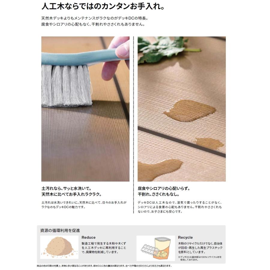 WS D.C. 枝扉 デッキ 調整パーツ有 ウッドデッキ オプション LIXIL リクシル TOEX デッキDC用 躯体側