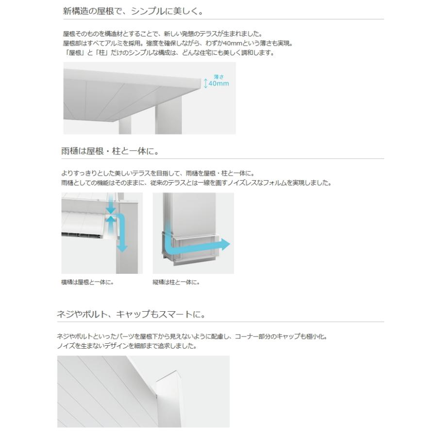 無料☆特典対象】 【エリア限定配送】 テラス屋根 外壁に固定しない 