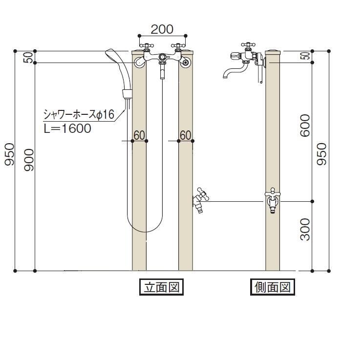 無料☆特典対象】 立水栓 水栓柱 TOYO 東洋工業 ウォータービュー