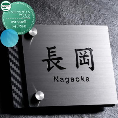 表札 ステンレス ユニソン UNISON ワンロックサイン マテリア