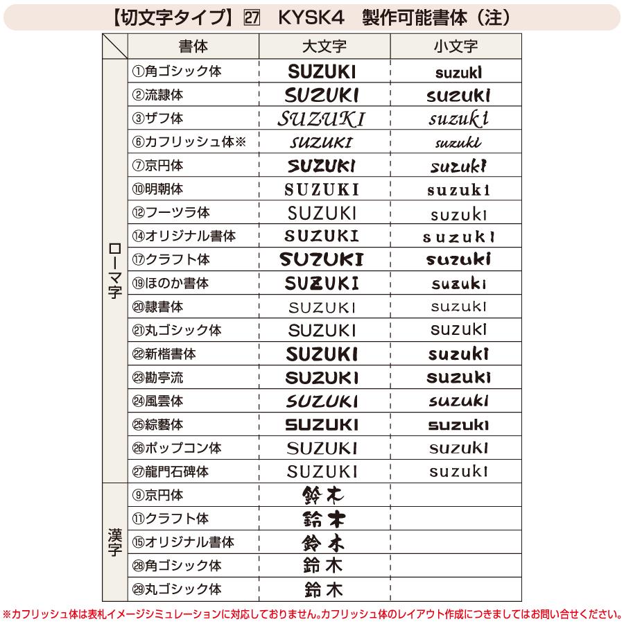 表札 ステンレス YKK YKKap 切文字タイプ ステンレスバー付き