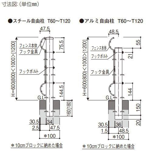 【無料★特典対象】 スチールメッシュフェンス   YKK YKKap  イーネットフェンスA1F型   フェンス本体   H1000   T100   ガーデン DIY 塀 壁 囲い 境界 屋外_3
