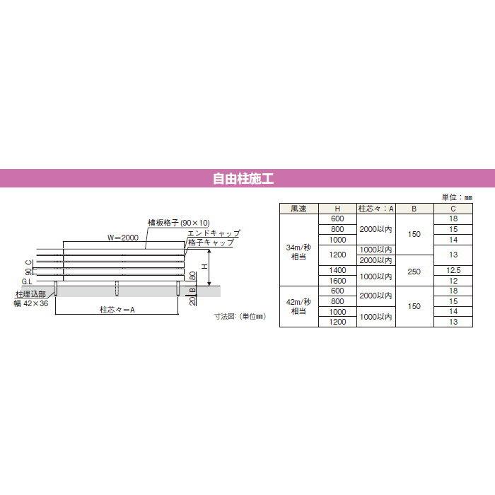 【無料★特典対象】 フェンス 目隠し YKK YKKap  ルシアスフェンスH02型 フェンス本体   木調カラー H800 W2000×H800ｍｍ   横板格子タイプ 境界 屋外 アルミの画像