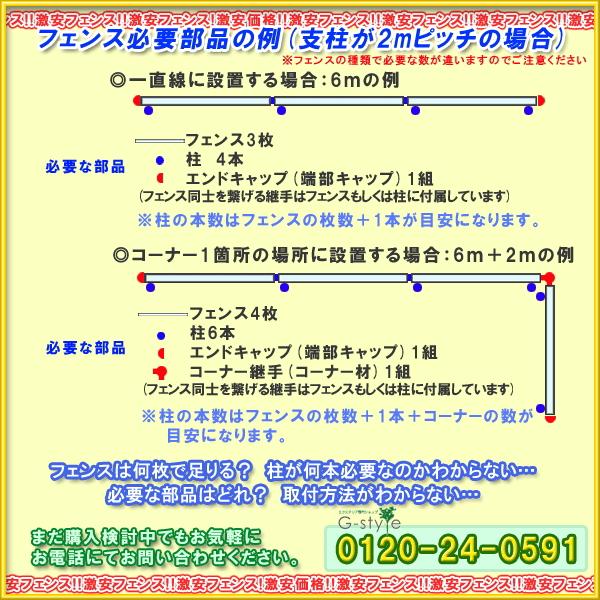 フェンス 目隠し   YKK YKKap  ルシアスフェンスF04型   フェンス本体   複合カラー   H800 W2000×H800ｍｍ   横スリットタイプ   境界 屋外 アルミ 形材フェン｜ex-gstyle｜10