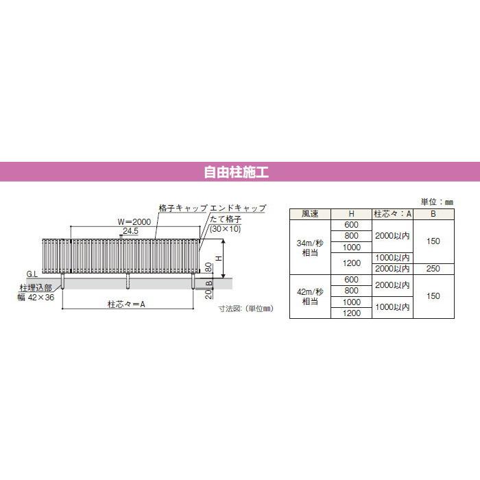 【無料★特典対象】 フェンス 目隠し YKK YKKap  ルシアスフェンスH08型 フェンス本体   アルミカラー H1000 W2000×H1000ｍｍ   たてストライプタイプ 境界の画像
