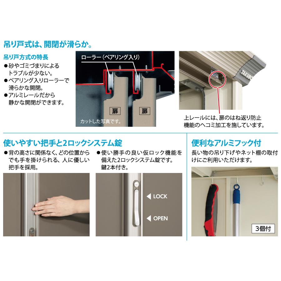 無料☆特典対象】 物置 YKK タクボ TAKUBO 田窪工業所製 ルシアス小型