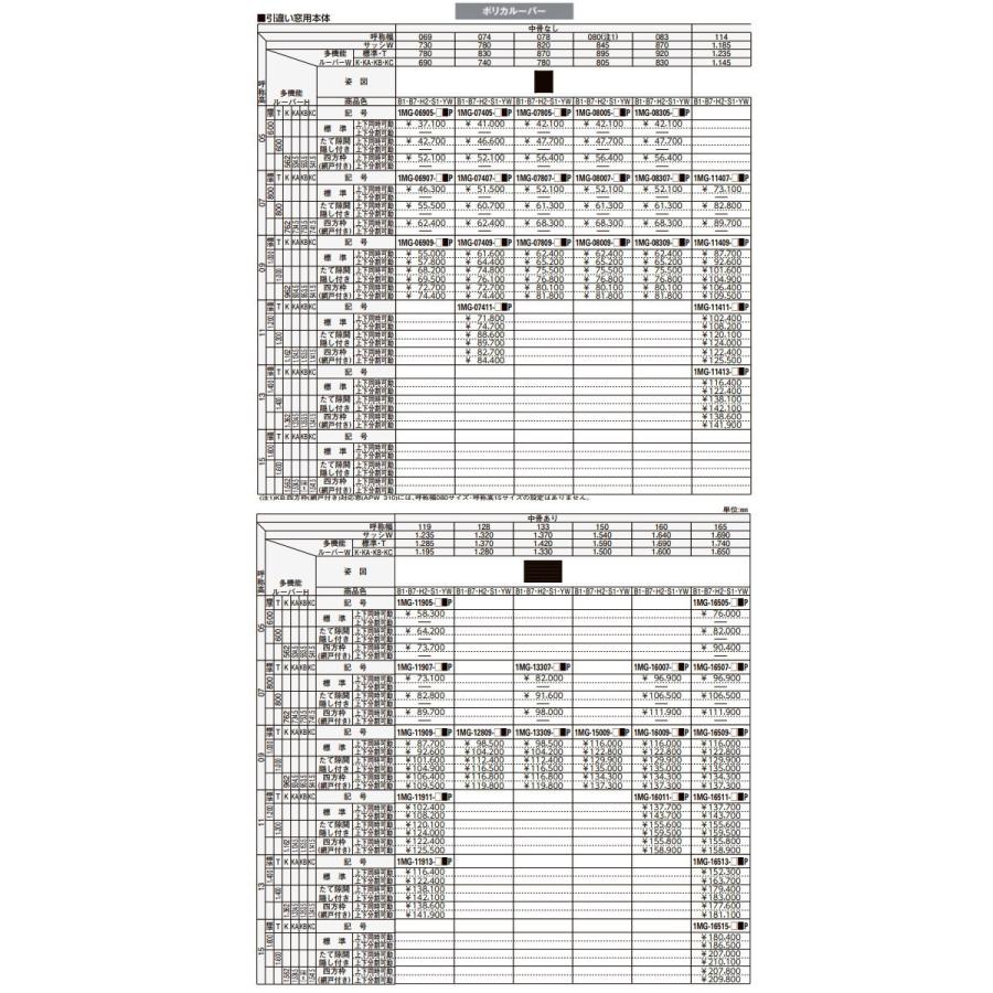 のオシャレな 面格子 多機能ルーバー 引違い窓用 ポリカルーバー 四方枠 網戸付き 上下同時可動タイプ サイズ H1600 W1650mm 1mg Np Ykkap 取付金具別売 21春夏 Gestion Etechnologies Shop